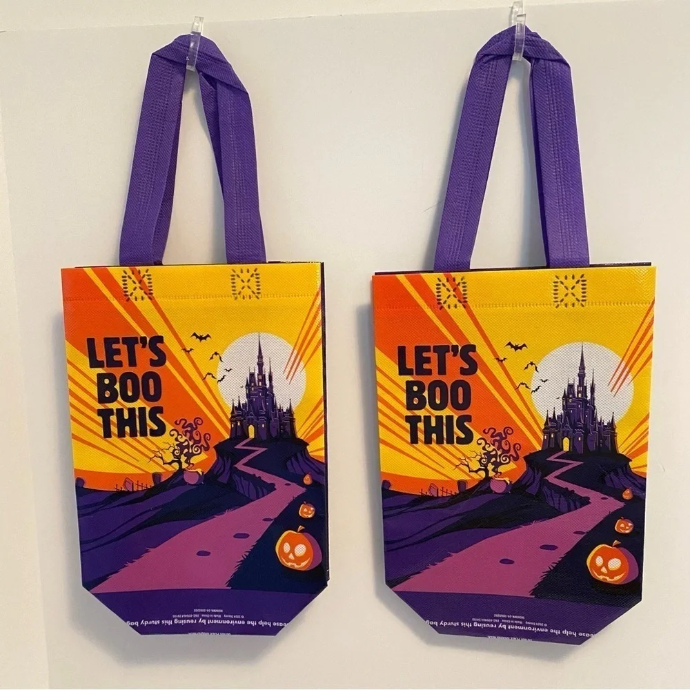 Walt Disney World Mickey's Halloween Party Small Trick Or Treat Bags Set of 2